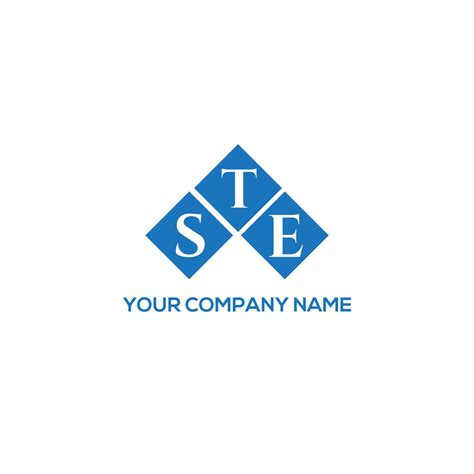 ste letter logo design  white background ste creative initials