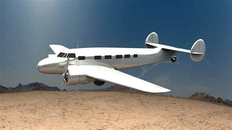 1934 Lockheed Model 10 Electra 3D | CGTrader