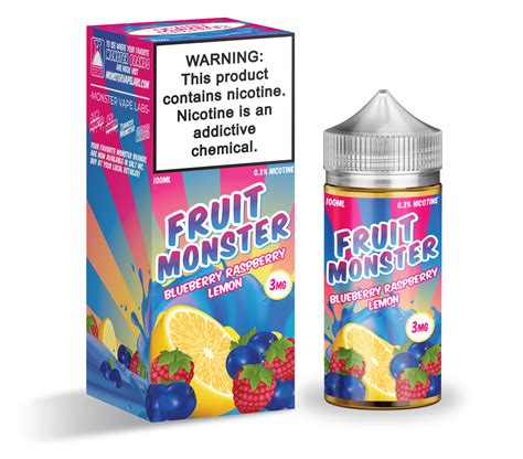 Fruit Monster Blueberry Raspberry Lemon 100ml Vape Juice Eightvape