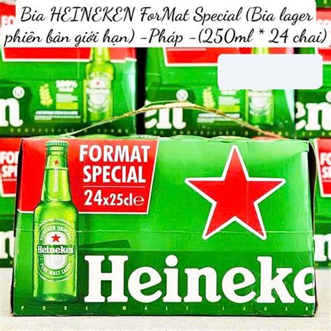 Bia Pháp Heineken® 5% – Thùng 24 Chai 250ml – bianhagau.vn