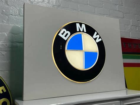 Authentic Large Illuminated BMW Dealership Sign | PCARMARKET