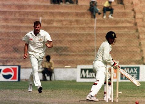 Nayan Mongia is bowled by Paul Reiffel | ESPNcricinfo.com