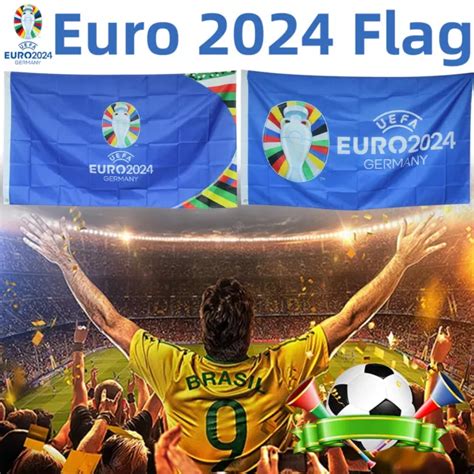 Uefa European Football Championship Fans 3x5ft Euro 2024 Flag Banner 90