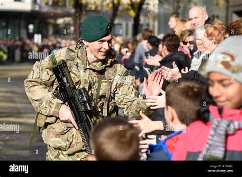 Royal Marines Reserve (City of London) soldier interacting with ...