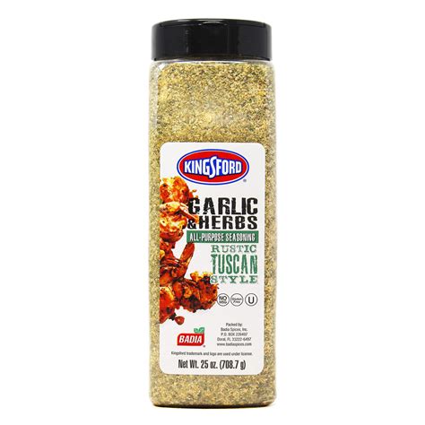 Kingsford Badia Garlic Herbs All Purpose Seasoning Oz Packaging