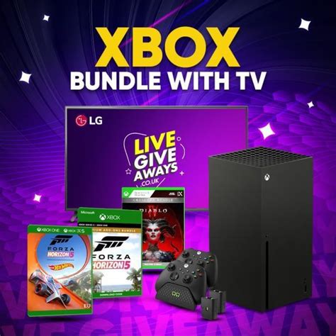 Xbox Series X Diablo IV Forza Horizon Premium Hot Wheels Bundle LG K TV Live
