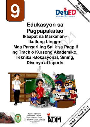 Q3 Learning Activity Sheet EsP For Grade 10 EDUKASYON SA