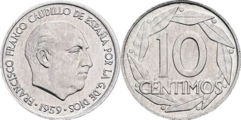 Spanien 10 Centimos 1959 Vz MA Shops