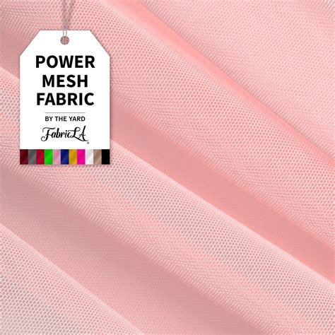 FabricLA Power Mesh Fabric Nylon Spandex - 60" Inches (150 cm) Wide ...