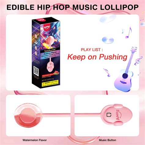 TastySounds - Music Lollipop Watermelon Flavor – Amos Sweets