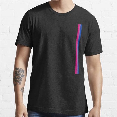 Gay Pride Lgbt Subtle Bisexual Bi Rainbow Stripe T Shirt For Sale By Phoxydesign Redbubble