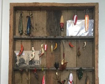 Fishing Lure Display Case Fishing Reel Display Fishing Shadow Box Etsy