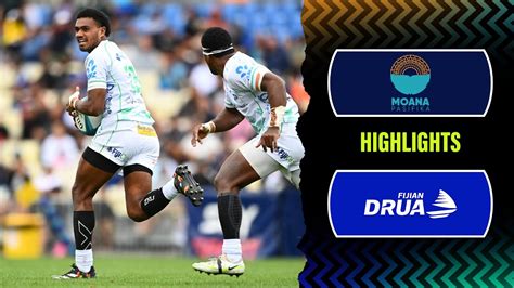 Super Rugby Pacific Moana Pasifika V Fijian Drua Rd Highlights