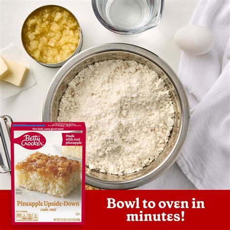 Betty Crocker Pineapple Upside Down Cake Mix Made With Real Pineapple 215 Oz