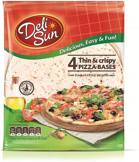 Deli Sun Thin And Crispy Pizza Base 4pcs 320g Buy Online At Best Price