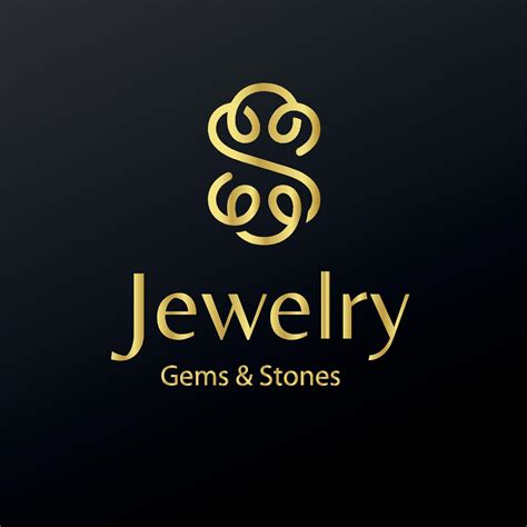 Golden Beauty Luxury Elegant Minimalist Jewelry Logo Design Background 13475685 Vector Art At