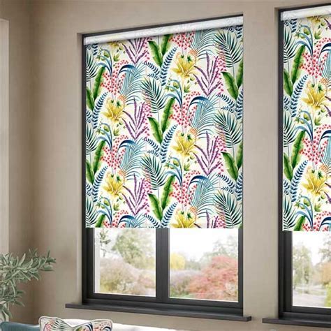 Inky Botanical Tropical Roller Blind Blinds Online