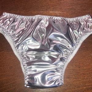 Shiny Pink Foil Lined Pink Satin Bikini Panties All Sizes Etsy