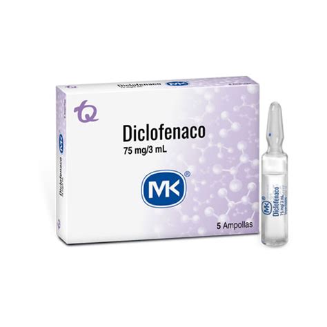 DICLOFENACO 75 MG 3ML MK CAJA X 5 AMPS Farmavida Droguería Online