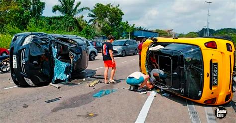 Ralit Tengok Waze Pemandu Singapura Hentam Kereta Pemandu Malaysia Di