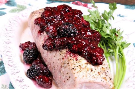 Roasted Pork With Blackberry Sauce Recipe Girl