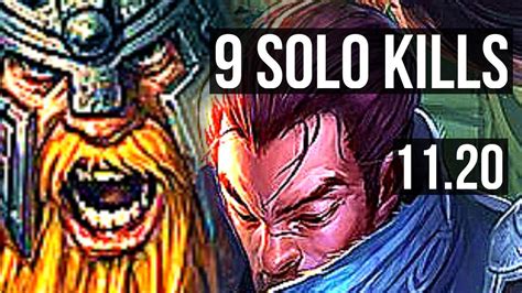 Olaf Vs Yasuo Top 9 Solo Kills 15 2 5 Legendary 800 Games Euw