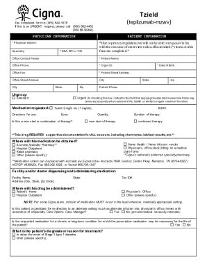 Fillable Online Tzield Ccrd Prior Authorization Form Prior