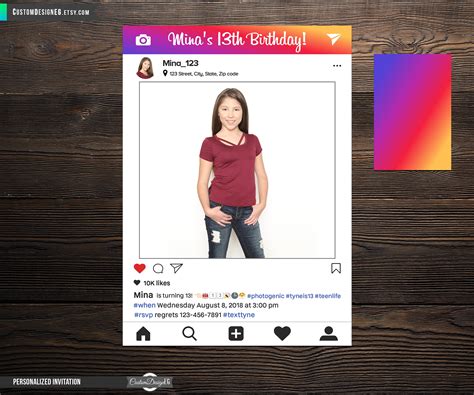 Instagram Party Frame