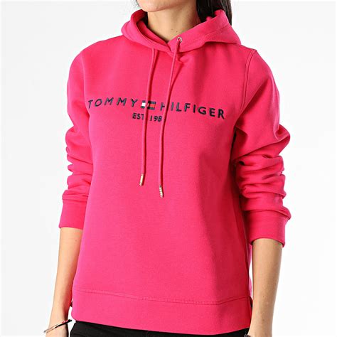 Tommy Hilfiger Sweat Capuche Femme Essential 1279 Fuchsia