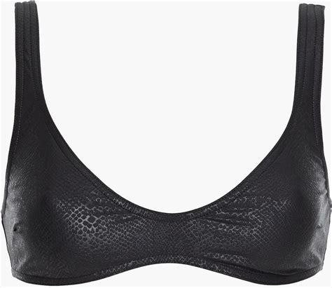 Zimmermann Snake Effect Triangle Bikini Top Shopstyle Two Piece Swimsuits