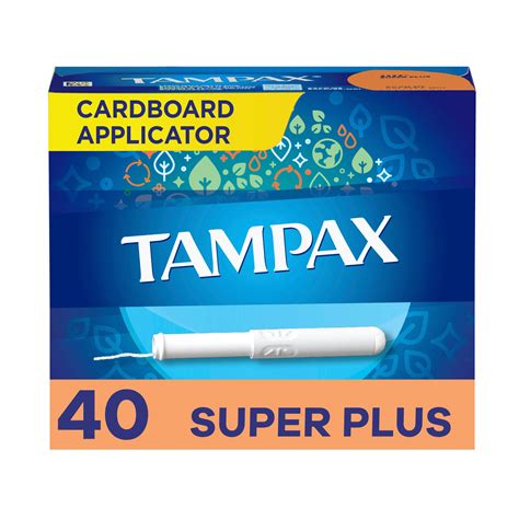 Tampax Cardboard Tampons Anti Slip Grip Leakguard Skirt Unscented