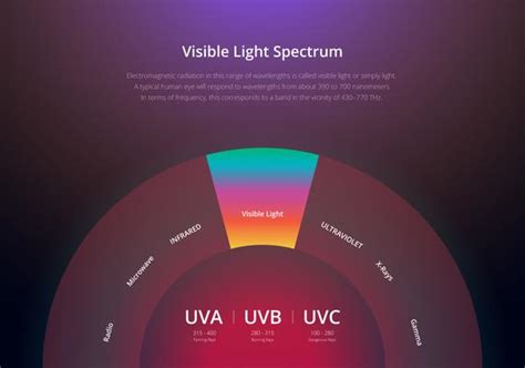 visible light spectrum vector art icons  graphics