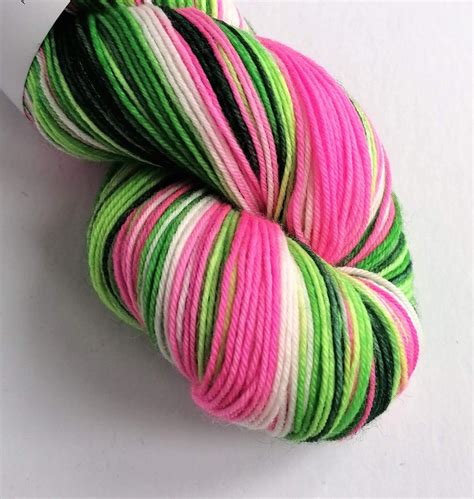 Hand Dyed Variegated Superwash Merino Nylon Sock Weight