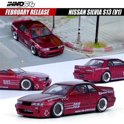 Inno Nissan Silvia S Rocket Bunny Pandem V Red Shopee Malaysia