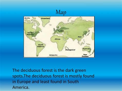 Deciduous Trees Map