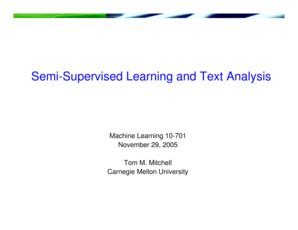 Fillable Online Cs Cmu Semi Supervised Learning And Text Analysis Cs