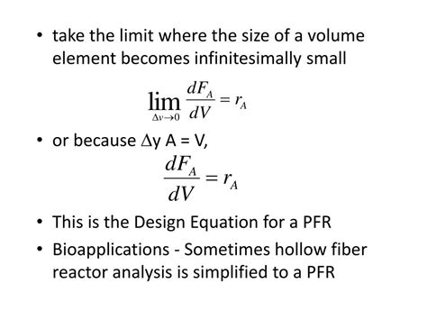 Ppt Mole Balance For Chemical Reaction Engineering Design Equations