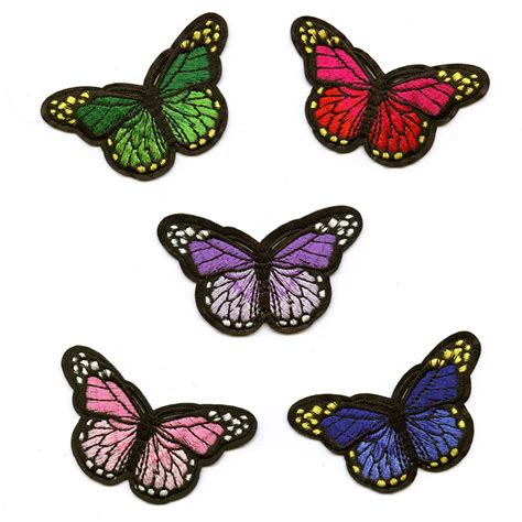 Buy Animal Butterfly Many Color Patches Embroidery