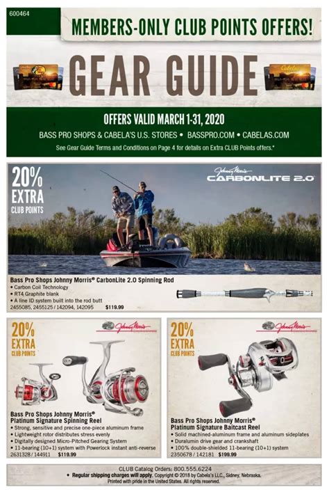 Bass Pro Shops Gear Guide Sale Mar 01 – Mar 31, 2020