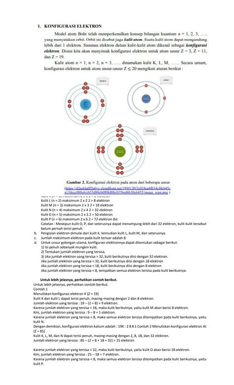 SOLUTION Bahan Ajar Pertemuan 1 Konfigurasi Elektron Model Atom Bohr