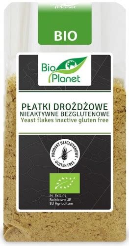 Płatki Drożdżowe Nieaktywne bezglutenowe BIO 100g Bio Planet