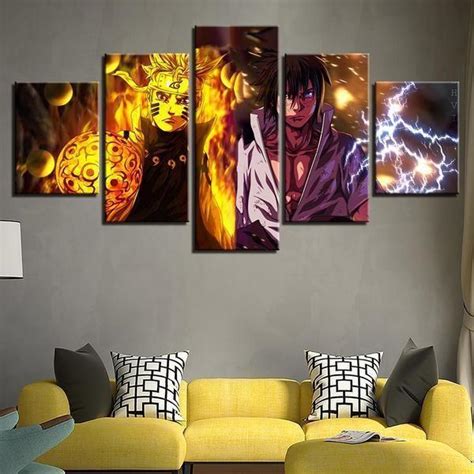 Naruto Sasuke Anime Panel Canvas Art Wall Decor Canvas Storm