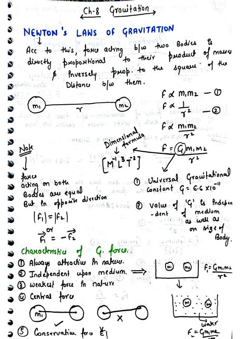 Solution Gravitation Class Notes Studypool