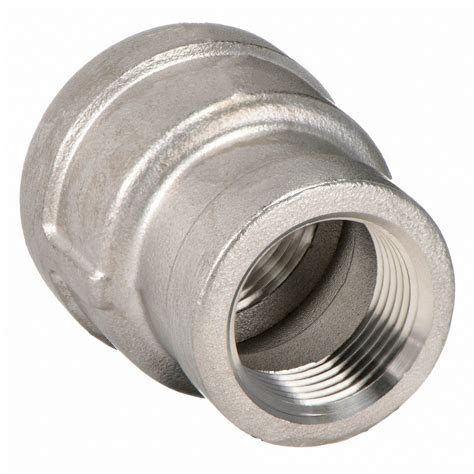 GRAINGER APPROVED 316 Stainless Steel Reducing Coupling FNPT 1 In X 3