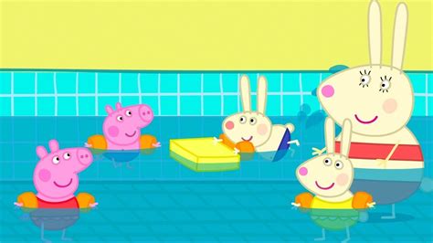 Peppa Pig Learns How To Swim Swimming With Peppa And George Peppa