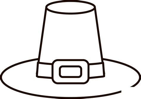 Pilgrim Hat coloring page - ColouringPages