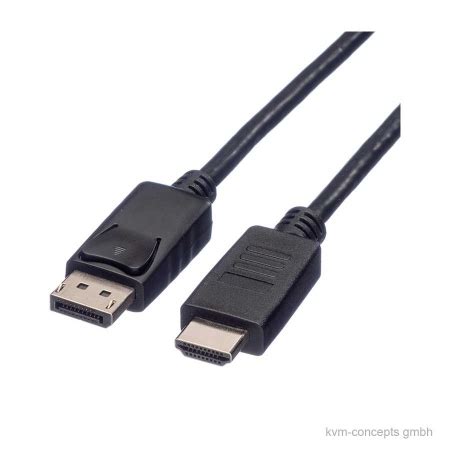 Kabel DisplayPort Stecker Auf HDMI Stecker 2 0m Kvm Concepts