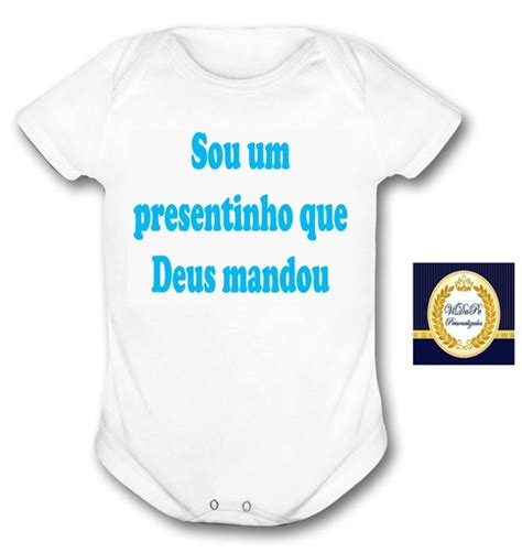 Body Personalizado Sou Presentinho Deus Produtos Elo7