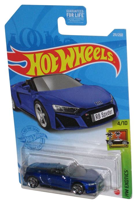 Hot Wheels Hw Exotics Blue Audi R Spyder Toy Car