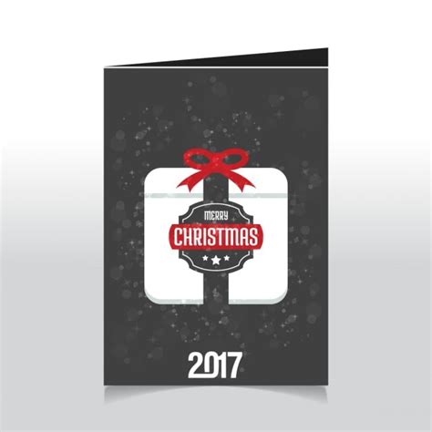 Free Vector | Christmas card with gift box